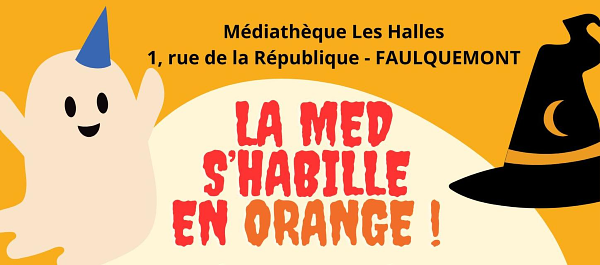 illustration du programme d'halloween de la médiathèque de Faulquemont