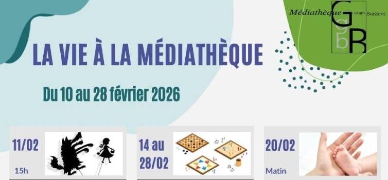 Affiche du programme de février de la médiathèque de Maizières
