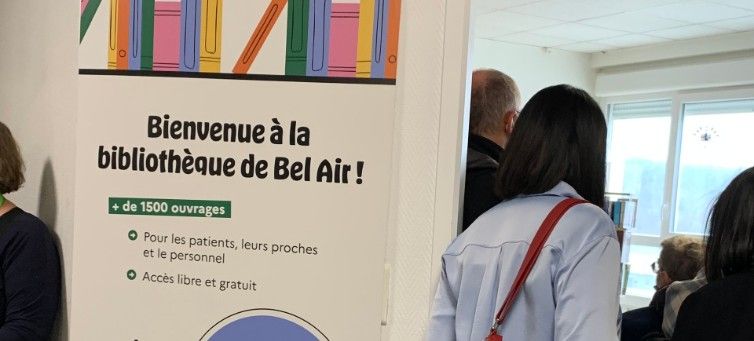 Entrée de la bibliothèque de l'hôpital Bel Air