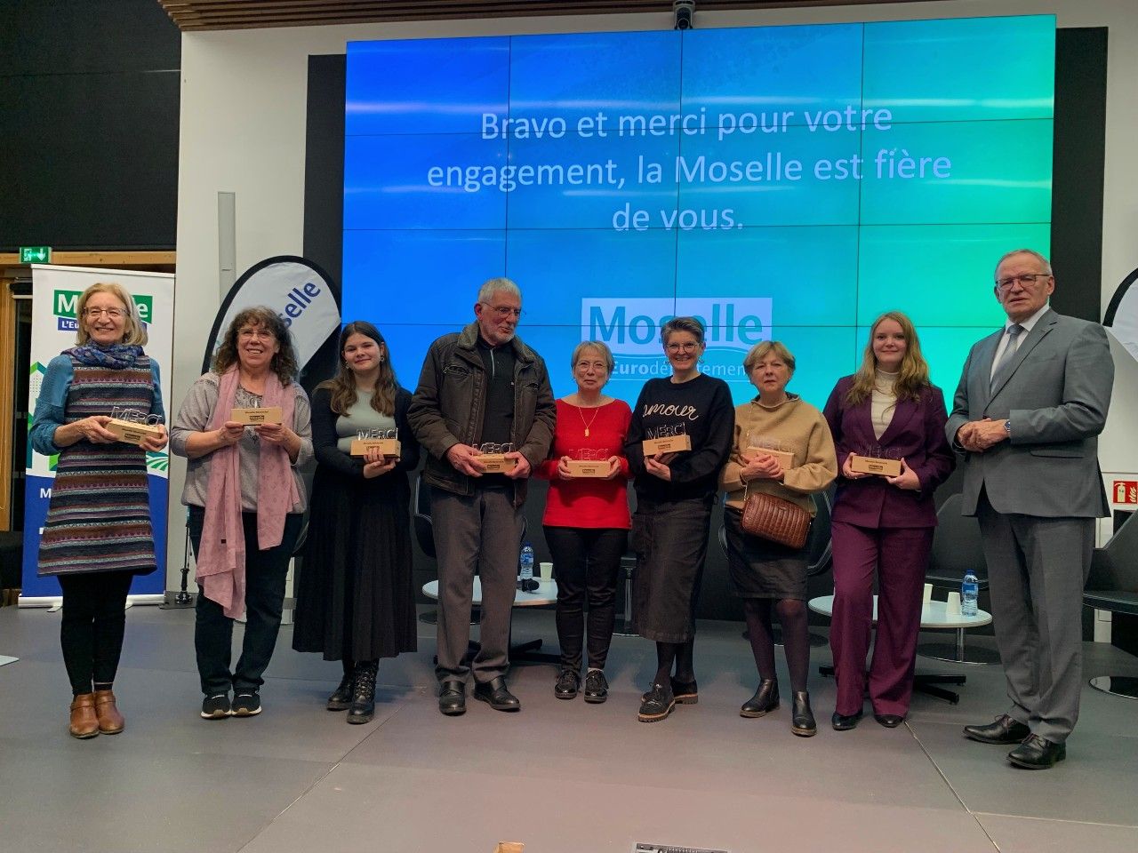 photo des bénévoles récompensés