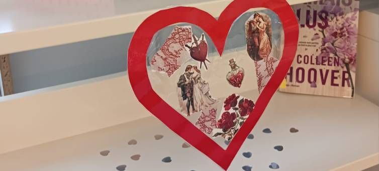 illustration de l'atelier Saint Valentin à la médiathèque de Faulquemont