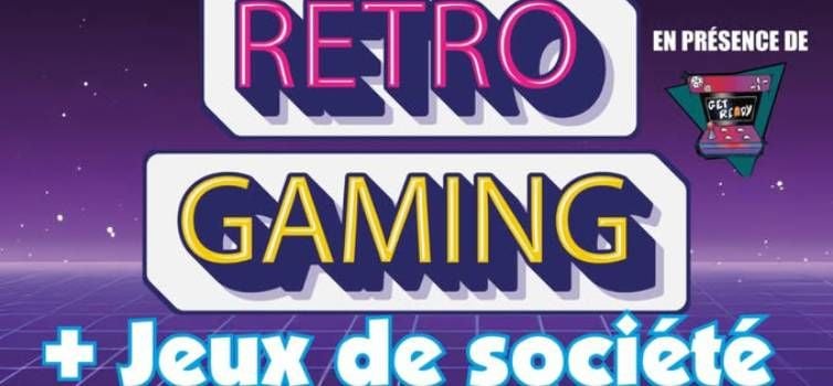 Visuel de la soirée jeux et retro gaming à la bibliothèque de Goetzenbruck