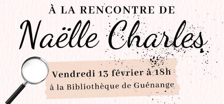 Affiche de la rencontre d'auteur à la bibliothèque de Guénange
